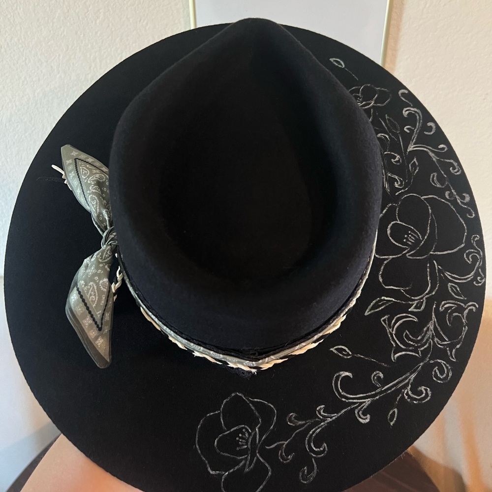 Custom Burned Black Lack of Color Hat - Picture 11 of 13